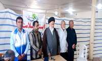 برپایی ایستگاه های سنجش سلامت در مصلای نماز جمعه شهرستان صیدون؛ میزبان شهروندان در هفته دفاع مقدس