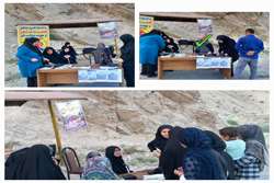 برپایی ایستگاه سلامت به مناسبت روز جهانی فشار خون و هفته ملی جمعیت ویژه جمعیت روستایی شهرستان صیدون